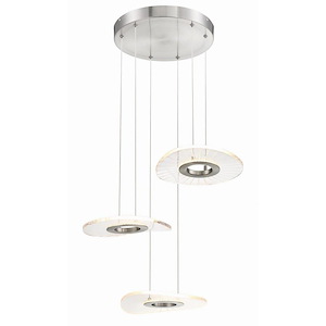 Light Ray-9W 3 LED Pendant-17 Inches Wide by 6.25 Inches Tall