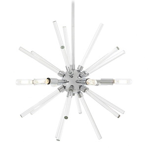 Spiked-Six Light Pendant-18 Inches Wide by 19 Inches Tall