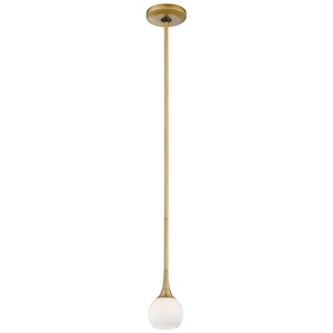 Pontil-One Light Mini Pendant in Contemporary Style-4 Inches Wide by 6 Inches Tall