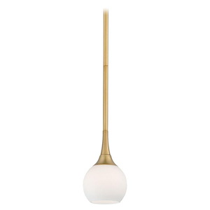 Pontil-One Light Mini Pendant in Contemporary Style-4 Inches Wide by 6 Inches Tall - 537122