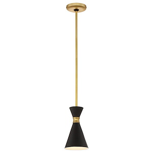 Conic-One Light Mini Pendant in Contemporary Style-5.5 Inches Wide by 9.25 Inches Tall - 433496