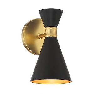 Conic - 1 Light Wall Sconce-9.5 Inches Tall and 5.5 Inches Wide