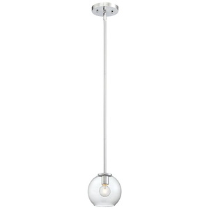 Exposed-One Light Mini Pendant in Contemporary Style-5.75 Inches Wide by 5.5 Inches Tall - 523340