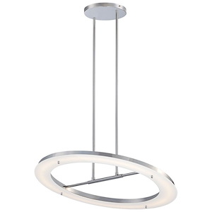 Twist And Shout-40W 1 LED Pendant in Contemporary Style-25 Inches Wide by 1.75 Inches Tall