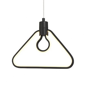 Edison&#39;S Outline - 16W 1 LED Pendant-8.63 Inches Tall and 11.25 Inches Wide