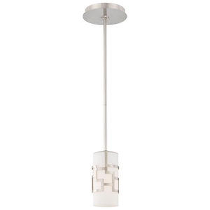 Alecia&#39;s Necklace-One Light Mini Pendant in Contemporary Style-3.5 Inches Wide by 7.25 Inches Tall