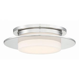 Press-24W 1 LED Flush Mount-14 Inches Wide by 4 Inches Tall