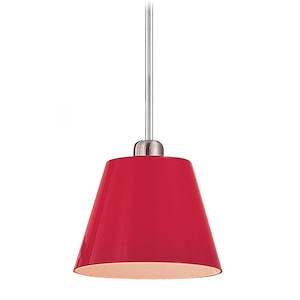 One Light Mini Pendant in Contemporary Style-6.5 Inches Wide by 5 Inches Tall