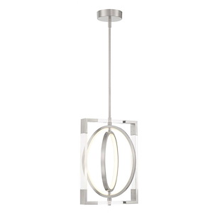 Double Take - 30W 1 LED Pendant-17.38 Inches Tall and 12 Inches Wide