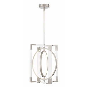 Double Take - 38W 1 LED Pendant-21.5 Inches Tall and 16 Inches Wide