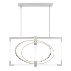 Double Take - 50W 1 LED Pendant-18.5 Inches Tall and 32 Inches Wide - 1294677