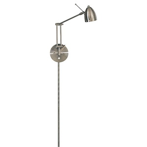 George&#39;s Reading Room-One Light Task Wall Sconce in Contemporary Style-5 Inches Wide by 23.5 Inches Tall