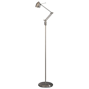 George&#39;s Reading Room-One Light Task Floor Lamp in Contemporary Style-10 Inches Wide by 58 Inches Tall