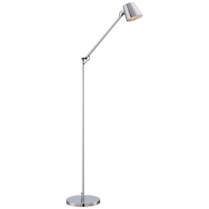6W 1 LED Task Floor Lamp in Contemporary Style-8 Inches Wide by 18.5 Inches Tall