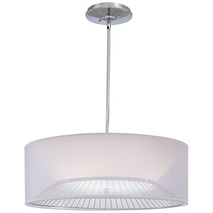 Three Light Drum Pendant in Contemporary Style-25.25 Inches Wide by 8.75 Inches Tall