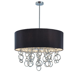 Ringlets - 8 Light Pendant In Contemporary Style-25.5 Inches Tall and 27.5 Inches Wide