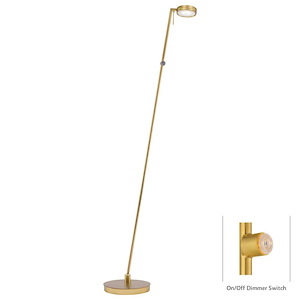 George's Reading Room-8W 1 LED Floor Lamp in Contemporary Style-8.25 Inches Wide by 49.75 Inches Tall - 351221