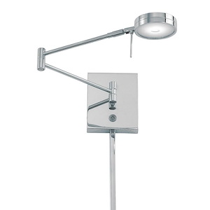 George's Reading Room-8W 1 LED Swing Arm Wall Sconce in Contemporary Style-13.75 Inches Wide by 6.25 Inches Tall - 537188