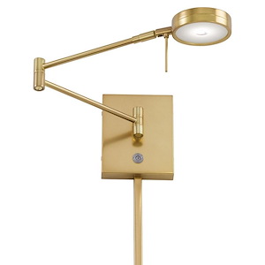 George's Reading Room-8W 1 LED Swing Arm Wall Sconce in Contemporary Style-13.75 Inches Wide by 6.25 Inches Tall - 537188