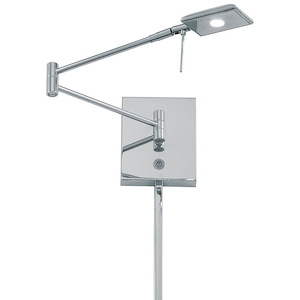 George&#39;s Reading Room-1 LED Swing Arm Wall Sconce in Contemporary Style-13.75 Inches Wide by 6.25 Inches Tall