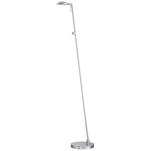 George&#39;s Reading Room-8W 1 LED Floor Lamp in Contemporary Style-7 Inches Wide by 50.25 Inches Tall