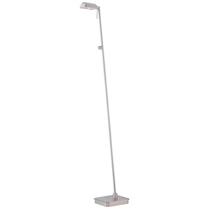 George&#39;s Reading Room-8W 1 LED Floor Lamp in Contemporary Style-6.5 Inches Wide by 50.5 Inches Tall