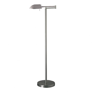 Wah-Hoo - 1 Light Swing Arm Floor Lamp In Contemporary Style-45.75 Inches Tall and 10 Inches Wide