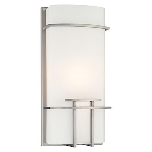 One Light Wall Sconce in Contemporary Style-6.25 Inches Wide by 13.5 Inches Tall