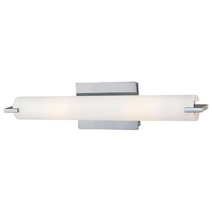 Tube-Two Light Bath Vanity in Contemporary Style-20.5 Inches Wide by 4.75 Inches Tall
