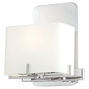 Curvy Corner - 1 Light Bath Vanity In Contemporary Style-7.5 Inches Tall and 6.5 Inches Wide