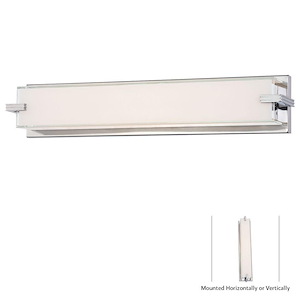 Cubism-40W 1 LED Bath Vanity in Contemporary Style-24 Inches Wide by 4.75 Inches Tall - 433627