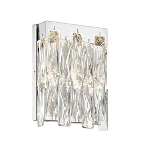 Curio - 12W 1 LED Wall Sconce-9.63 Inches Tall and 7.25 Inches Wide - 1294695