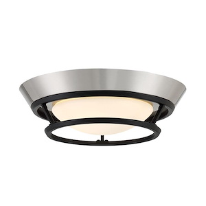 Beam Me Up - 14W 1 LED Flush Mount-3 Inches Tall and 11 Inches Wide