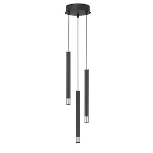 Wand - 15W 3 LED Pendant-13.75 Inches Tall and 7 Inches Wide - 1294717