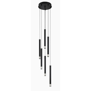 Wand - 30W 6 LED Pan Pendant-13.75 Inches Tall and 9.75 Inches Wide