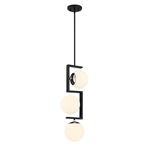 Alluria II - 3 Light Pendant In Contemporary Style-21.63 Inches Tall and 8.75 Inches Wide
