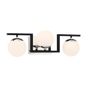 Alluria II - 3 Light Bath Vanity In Contemporary Style-7.63 Inches Tall and 22.5 Inches Wide