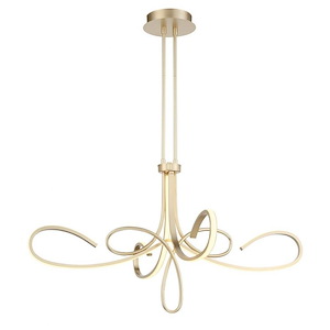 Astor - 30W 1 LED Chandelier-21 Inches Tall and 38 Inches Wide