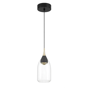 Arabesque - 5W 1 LED Mini Pendant-11.13 Inches Tall and 4.5 Inches Wide