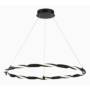 Convolution - 28W 1 LED Pendant-2 Inches Tall and 31 Inches Wide