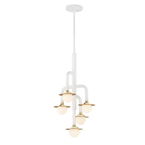 Tubular - 20W 2 LED Pendant-24 Inches Tall and 11.875 Inches Wide