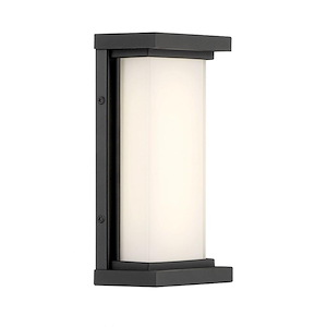 Caption - 15W 1 LED Outdoor Wall Mount-10 Inches Tall and 5 Inches Wide