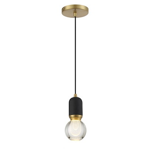 Mixed Up - 8W 1 LED Mini Pendant-8.75 Inches Tall and 4 Inches Wide