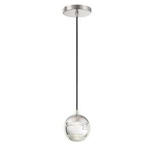Hail - 8W 1 LED Mini Pendant-4.75 Inches Tall and 4 Inches Wide