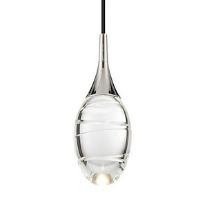 Hail - 8W 1 LED Pendant-11.25 Inches Tall and 4.25 Inches Wide - 1335952