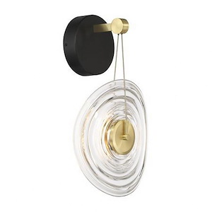Topknot - 5W 1 LED Wall Sconce-17 Inches Tall and 11 Inches Wide