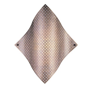 Grid-One Light Wall Sconce in Contemporary Style-5 Inches Wide by 9.75 Inches Tall - 1215502