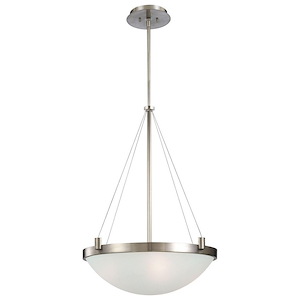 Suspended-Four Light Pendant in Contemporary Style-21.25 Inches Wide by 28.75 Inches Tall