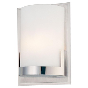Convex-One Light Wall Sconce in Contemporary Style-5 Inches Wide by 7 Inches Tall