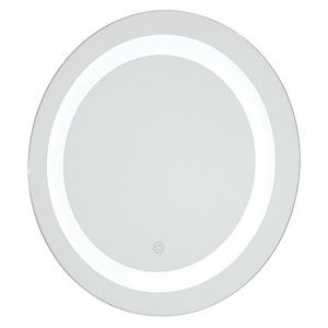 10W 1 LED Round Mirror-17.75 Inches Wide by 17.75 Inches Tall